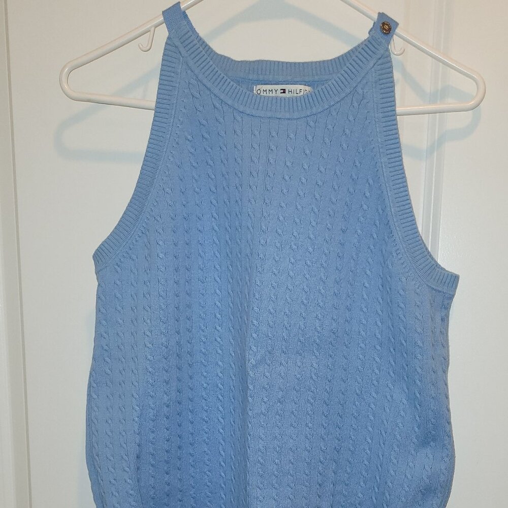 Tommy Hilfiger Cable Knit Sleeveless Sweater